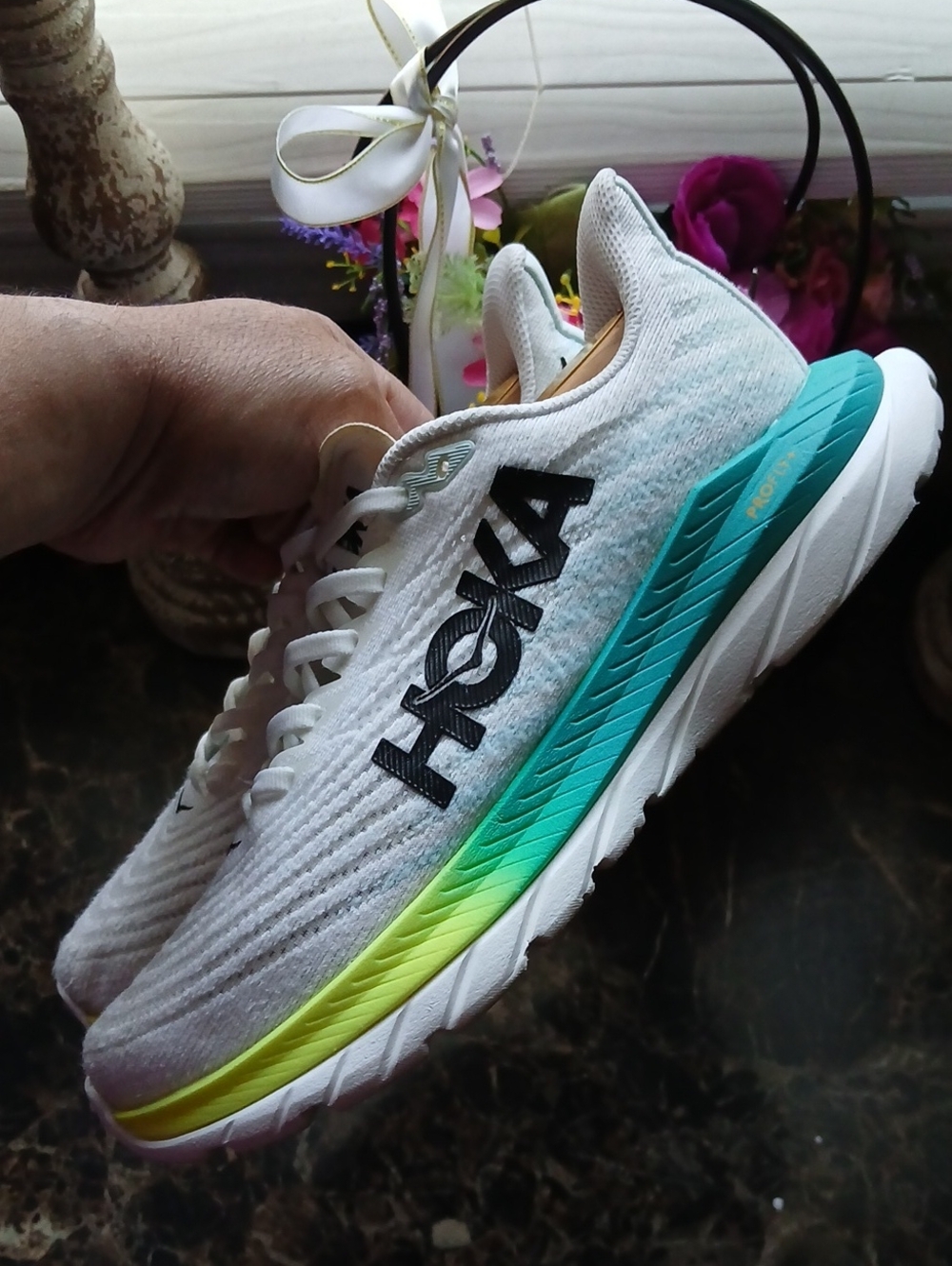 Hoka One Mach 5 Comfort/Athletic Medical Field Shoes Size 7.5 for Women - Picture 8 of 12